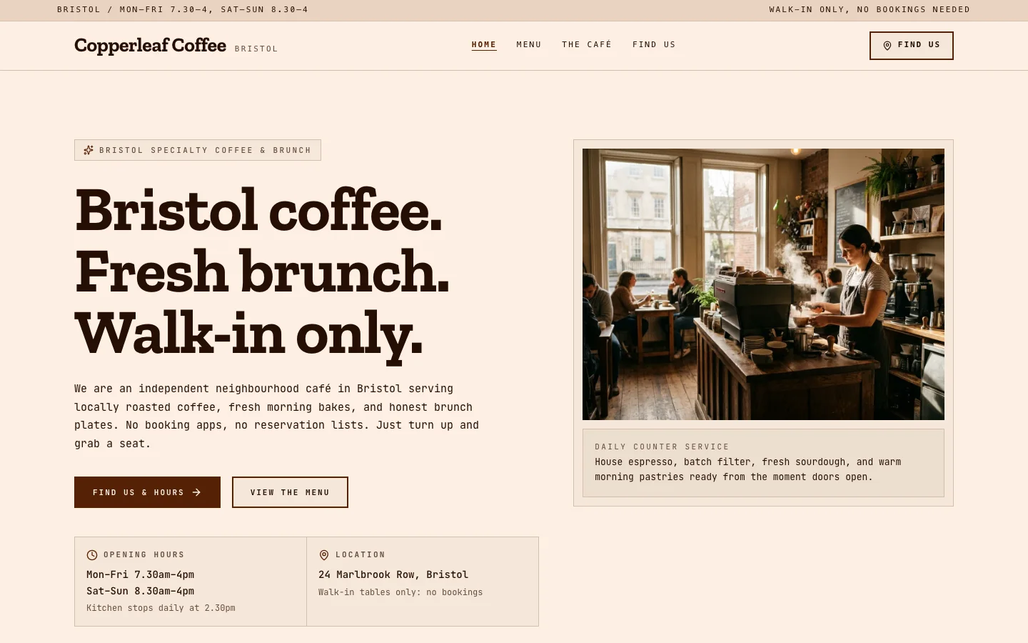 Copperleaf Coffee preview